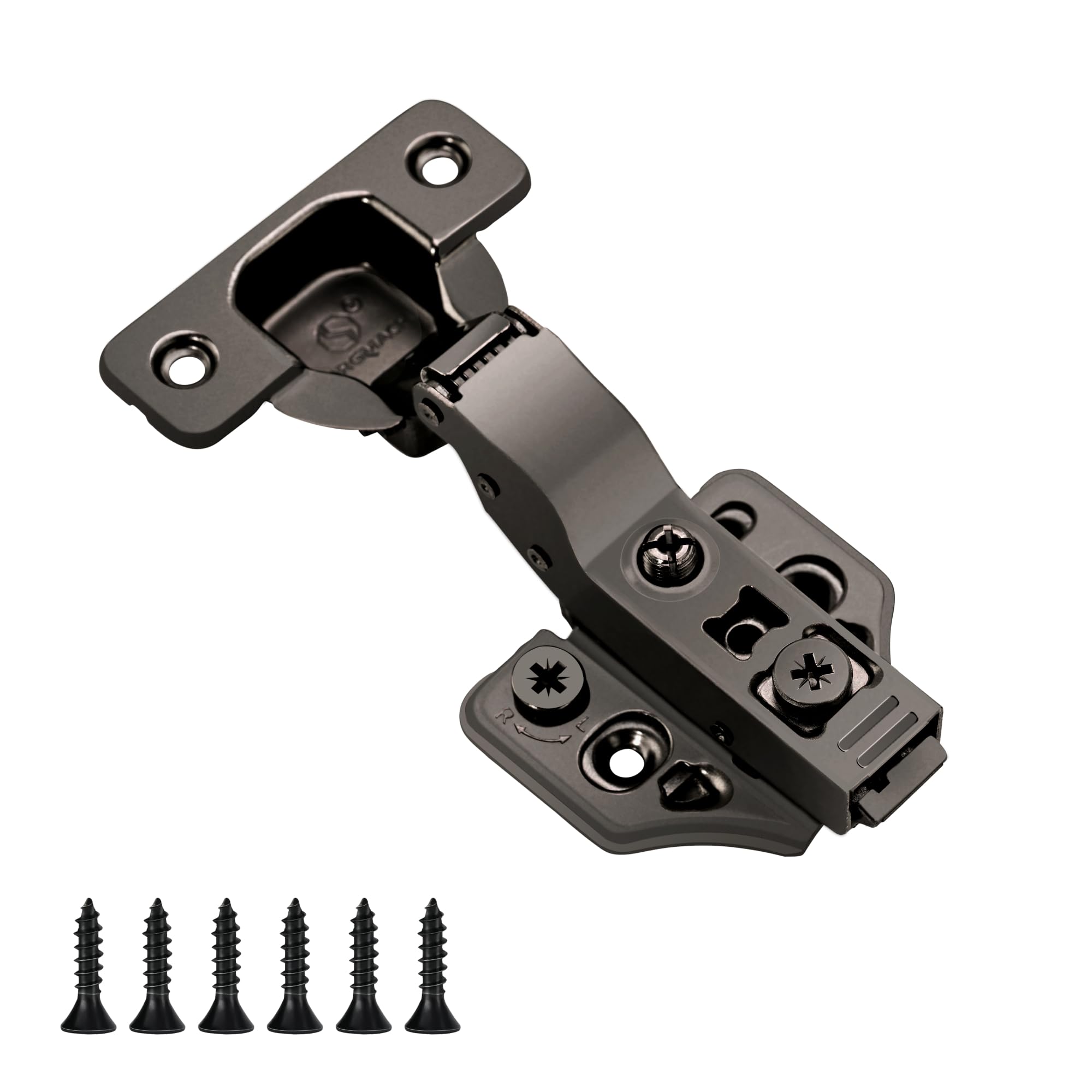 Photo 1 of 4 Pack Inset Overlay Soft Close Cabinet Hinges 105° Frameless 3 Way Adjustable Soft Close Hinges for Cabinet Doors Kitchen Cabinet Door Hinges with Screws