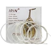 Oud Strings, Nylon Silver Plated Copper Alloy Clear Normal Tension Oud Strings Set Replacement Accessory