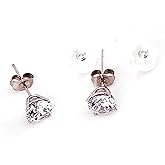 HANDMADE 2 ctw Diamond stud earrings 18kt Gold Stud Earrings Fine Diamond Solitaire Jewelry Studded Earrings 18k SOLID Gold Anniversary Birthday