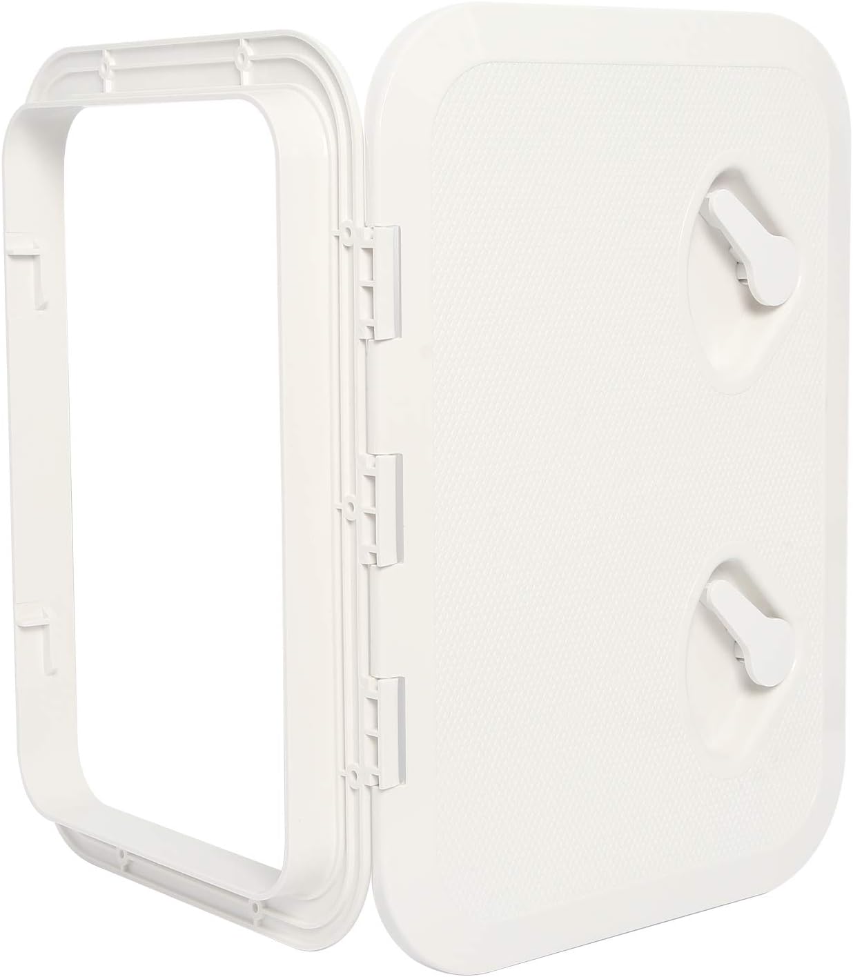 Marine Deck Access Hatch &Lid with Lock, White Hatch,171/4"Length X12