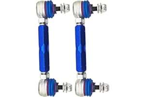 DAZZLAIT 150mm-200mm Universal Adjustable Sway Bar End Links | M10 Stud with 12 mm Spacer Washer | Adjustable Sway Bar Links