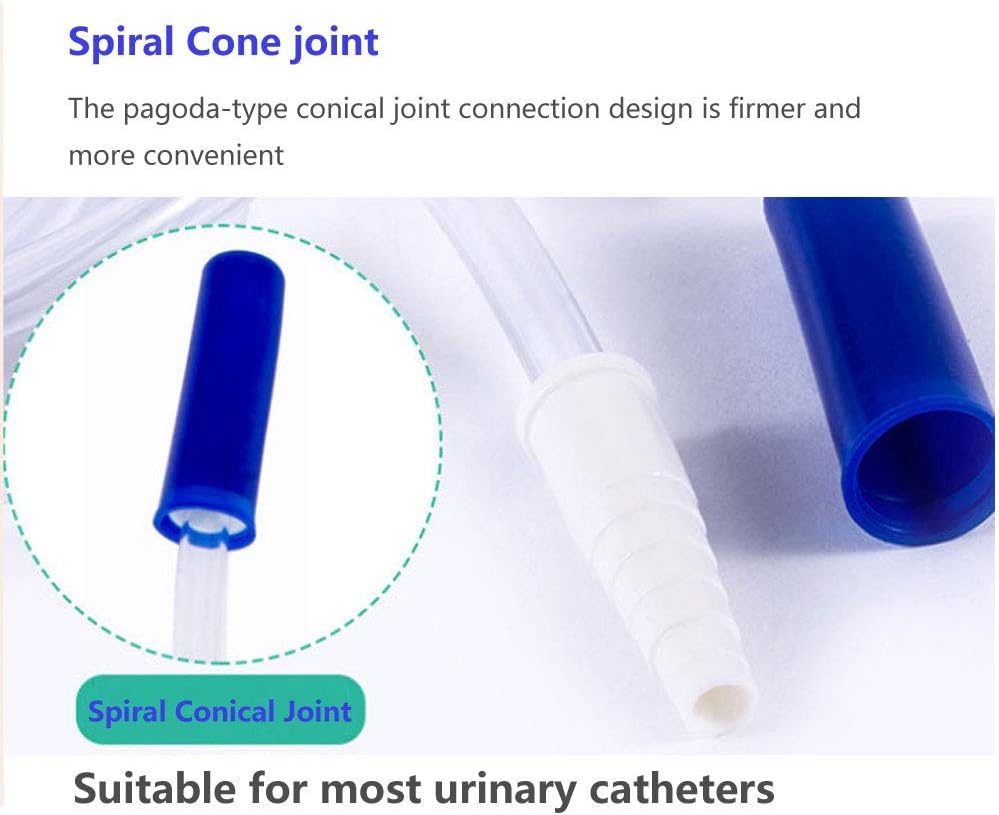Urinary Drainage Bag, Urine Collection Bag with Anti-Reflux Chamber Medical Drain Bag Drainage Tub (1500Ml-5PCS): Health & Personal Care