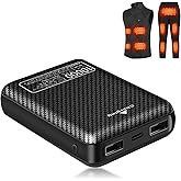 FERNIDA 10000mAh Power Bank Portable Charger USB 5V 3A Battery Pack for Heated Vest & Heated Pants & Smartphone & Heating Pad