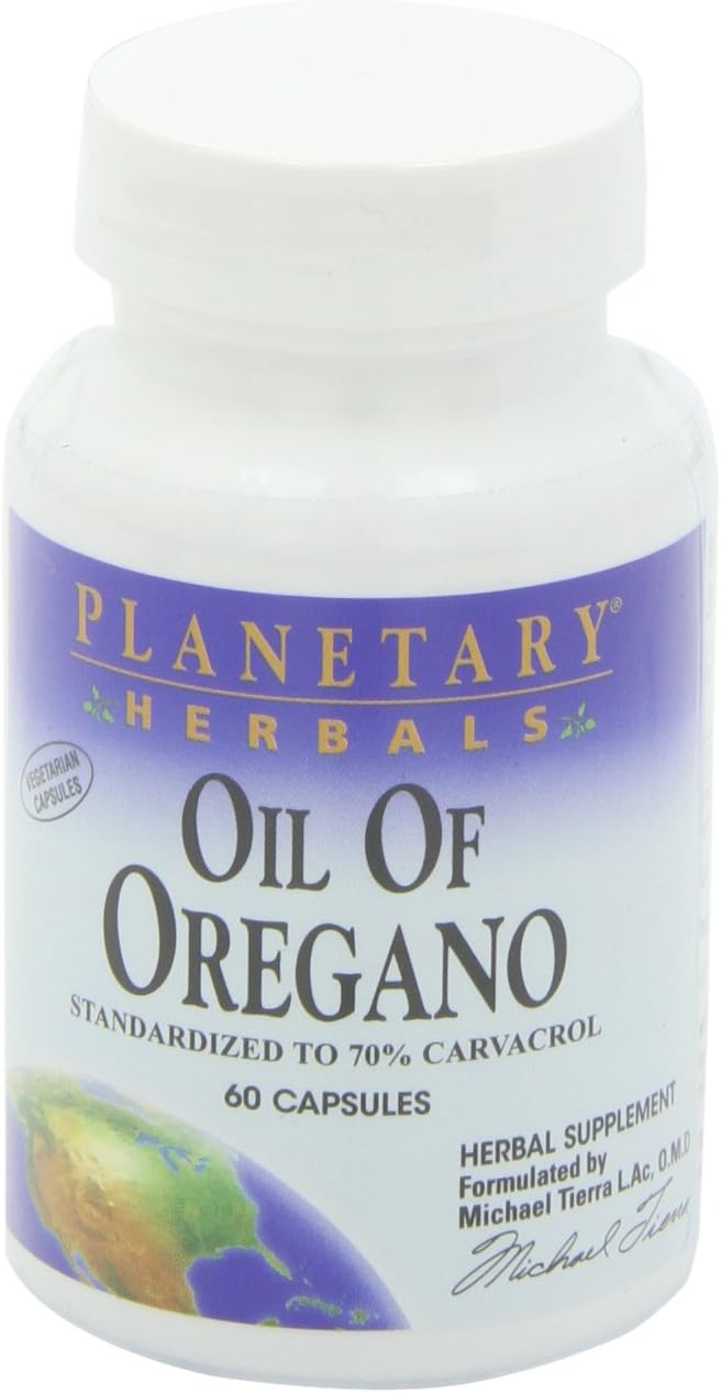 Planetary Herbals Oil of Oregano, May Provide Support To The Immune System,60 Vegetarian Capsules: Health & Personal Care