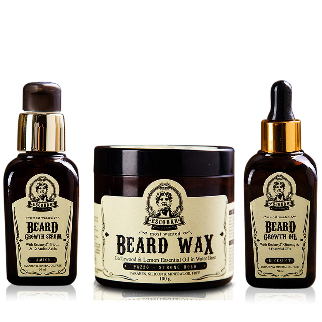 Escobar Most Wanted Men Beard Growth Serum Beard Wax And Beard