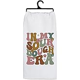 Koesus Trendy Sourdough Kitchen Towels, Unique Baking Gifts for Bakers Decorative Hand Towels, in My Sourdough Era Dish Tea Towels for Kitchen, 16x24 Inch