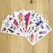 COKOHAPPY Temporary Tattoos for Women Teens Girls - 8 Sheets Fake Tattoos Flower Sticker for Arm Shoulders Waist Chest & Back - Night Show Girls Flash Tattoos Waterproof Large Transfers