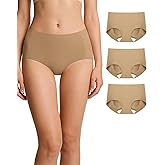 Atarla Seamless Underwear for Women Low Rise Full Coverage No Show Briefs Soft Everyday Panties