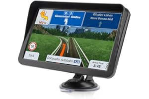 GHYREX 9" Inch GPS Navigator for Car, Latest 2023 Map,8GB 256MB Touch Screen Real Voice Spoken Turn-by-Turn Direction Reminding Navigation System for Cars, Car & Truck GPS Navigation