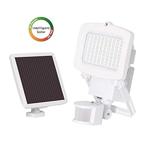Westinghouse 2000 Lumens Solar Security Light, Motion Activated LED Outdoor Solar Flood Light, Weather Resistant, 39Feet Detection Distance, 130 Degree Range for Garage, Shed, Wall, Porch,or Driveways