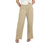 FitsT4 Sports Womens Wide Leg Dress Pants High Waisted Business Casual Pleated Trousers for Office Work Pants