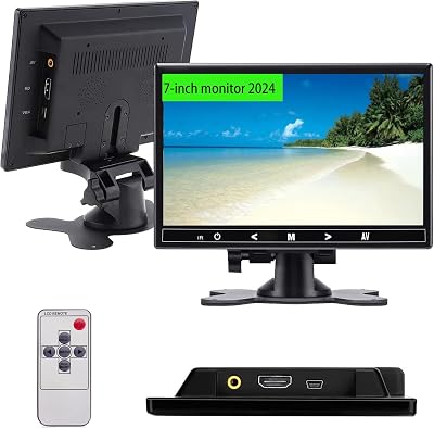 Sony 7 Inch CCTV HDMI VGA AV Monitor Raspberry Pi IPS 1024x600 Speaker Remote