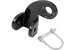 Amaezorx 1Pcs Steel Bike Trailer Hitch Replacement for Burley Trailers - 12.2mm 90° Connector Fits QR/Solid Axles, Durable Ca