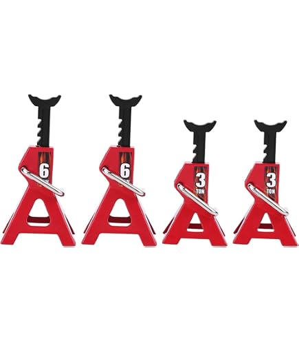 Supports De Cric Métal 6T/3T Pour Voiture RC Axial Wraith SCX10 1/10 - Accessoire Simulation Réaliste - 4 Pièces