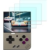 Hxdzieory Screen Protector for Miyoo Mini+ / Miyoo Mini Plus Game Console (for Accessories), 0.3mm High Definition 9H Hardness Optical LCD Premium Glass Protective Cover [3 Pcs]