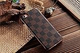 HeiL iPhone6s TPU (Fast US Deliver Guarantee Fulfilled by Amazon) New Elegant Luxury PU Leather Checker Pattern Classic Style Cover Case For Apple iPhone6 iPhone 6 6S (Brown)