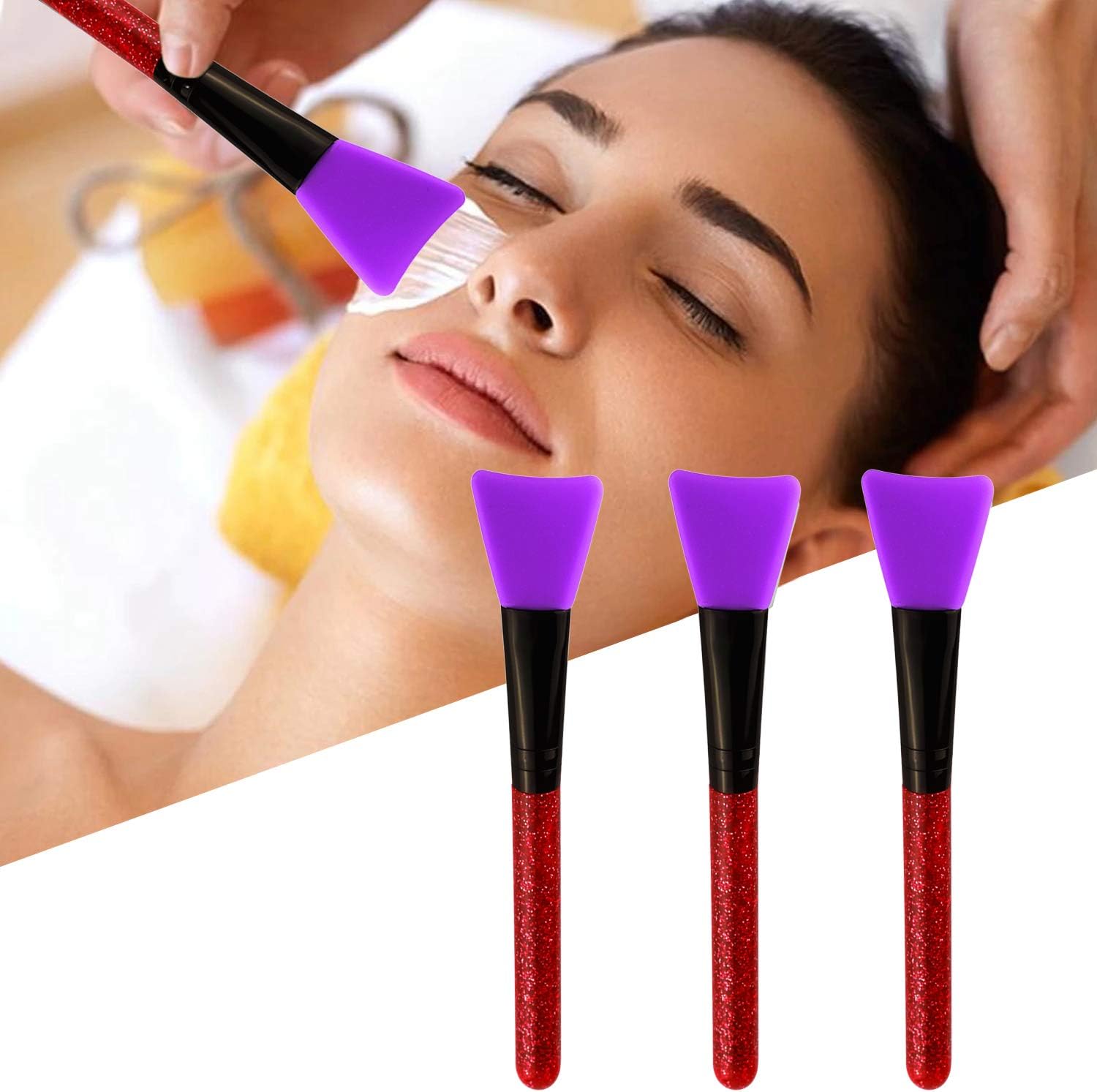 VERSCOS Professional Silicone Face Mask Brush Facial Mud Mask