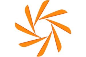 M.SJUMPPER ARCHERY Arrows Vanes Fletches 3 Inch Plastic TPU Fletching for Hunting Targeting Arrow (51 Pack)