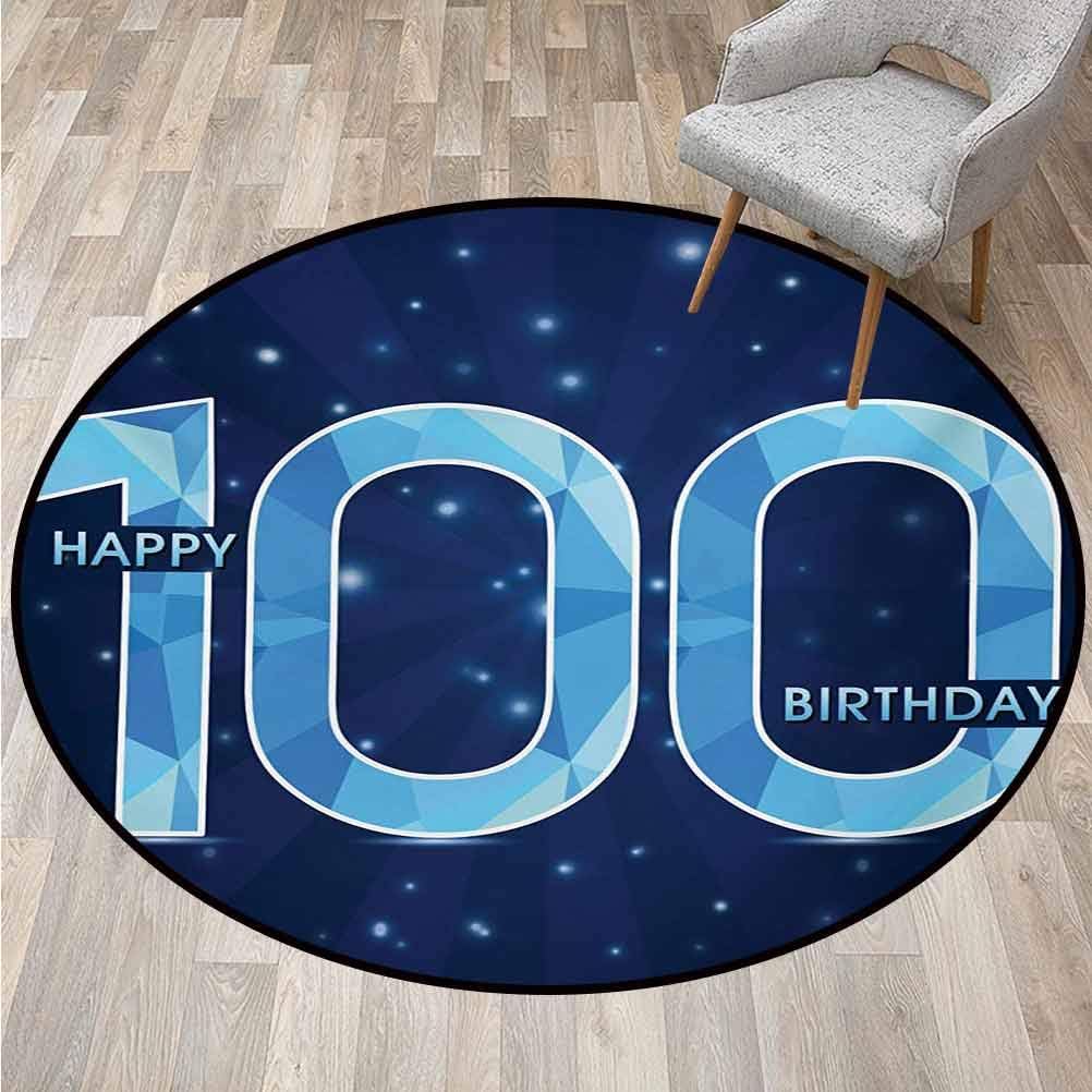 Sacred Geometry Easy Clean Round Rug Washable Non-Skid Bath Mat Hexagon Form with The Eye Icon in The Centre on Starry Night Mystic Image Multicolor 48 Inch