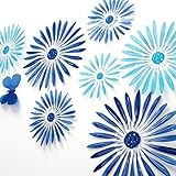 ROPALIA Home Decor 16Pcs 3D Flower Removable Wall Sticker Room Decals Stickers