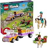 LEGO Friends Horse and Pony Trailer Playset, Building Toy for Kids, Creative Play Gift with Liann and Zoya Characters and 2 Animal Figures, Toy for 4 Year Olds and Up, 42634