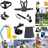 AVAWO Accessories Kit for Gopro HD Hero 4/3+/3/2/1 Camera (10 Items)
