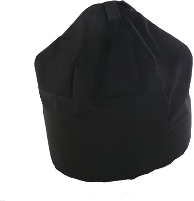 BeanLazy Larger Bean Bag Black - Premium Cotton, Teardrop Shape