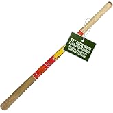 Solid Wood Didgeridoo, 52" Long with Beeswax Mouthpiece &ndash; Hand-Painted Dancing Lizard Design, Wind Instrument in Key of C-E, Instrument for Beginners and Intermediate Players, by World Percussion USA