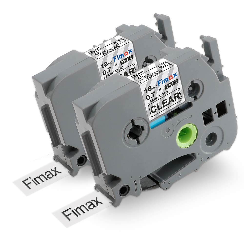 Fimax Compatible Brother P-Touch TZe141 TZe-141 TZ-141 18mm (0.7") TZe TZ  Standard Laminated Label Tape Work with Brother Ptouch PT-D400 PT-1880 PT-D600,  ...