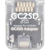 AreMe GC2SD Micro SD Card Adapter Reader for Gamecube Wii, Transparent