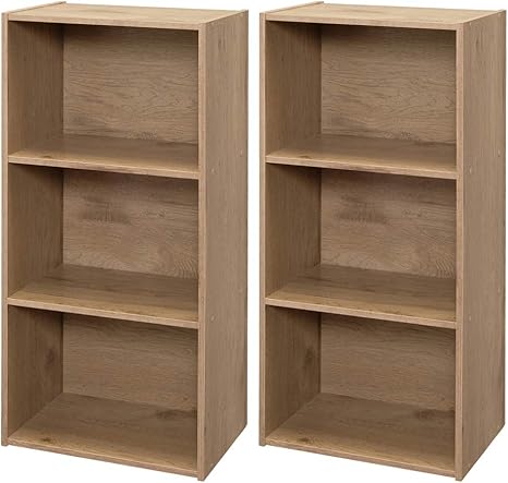 Amazon Co Jp アイリスオーヤマ カラーボックス 3段 13色 2個セット 収納ボックス 本棚 幅41 5 奥行29 高さcm アッシュブラウン Cx 3 ホーム キッチン