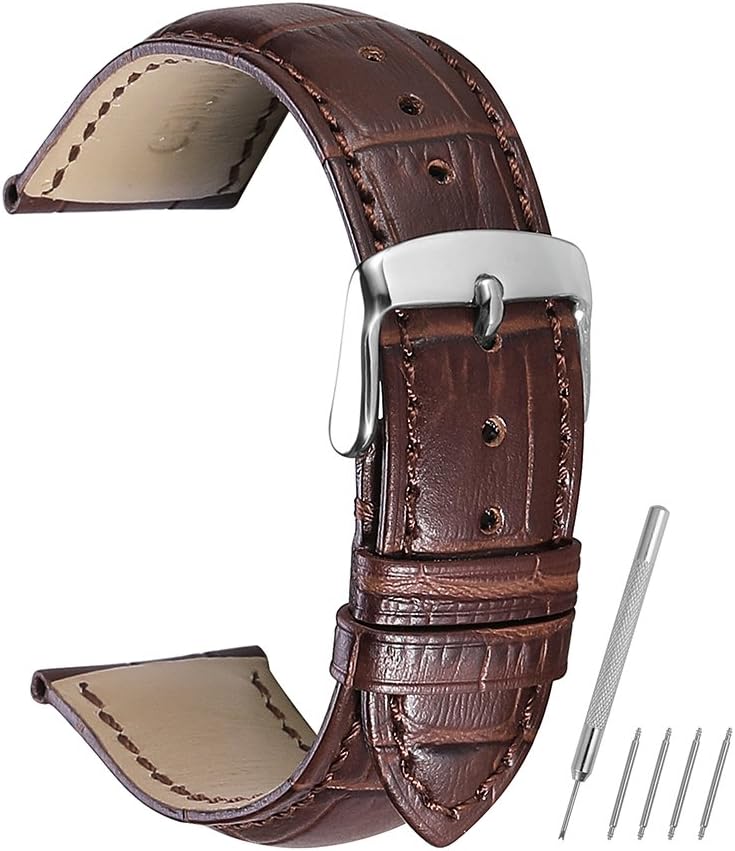 Watch Band 14mm 16mm 18mm 19mm 20mm 21mm 22mm 24mm Genuine Calf Leather Strap Replacement Silver/Gold/Rose Gold Clasp CHIMAERA