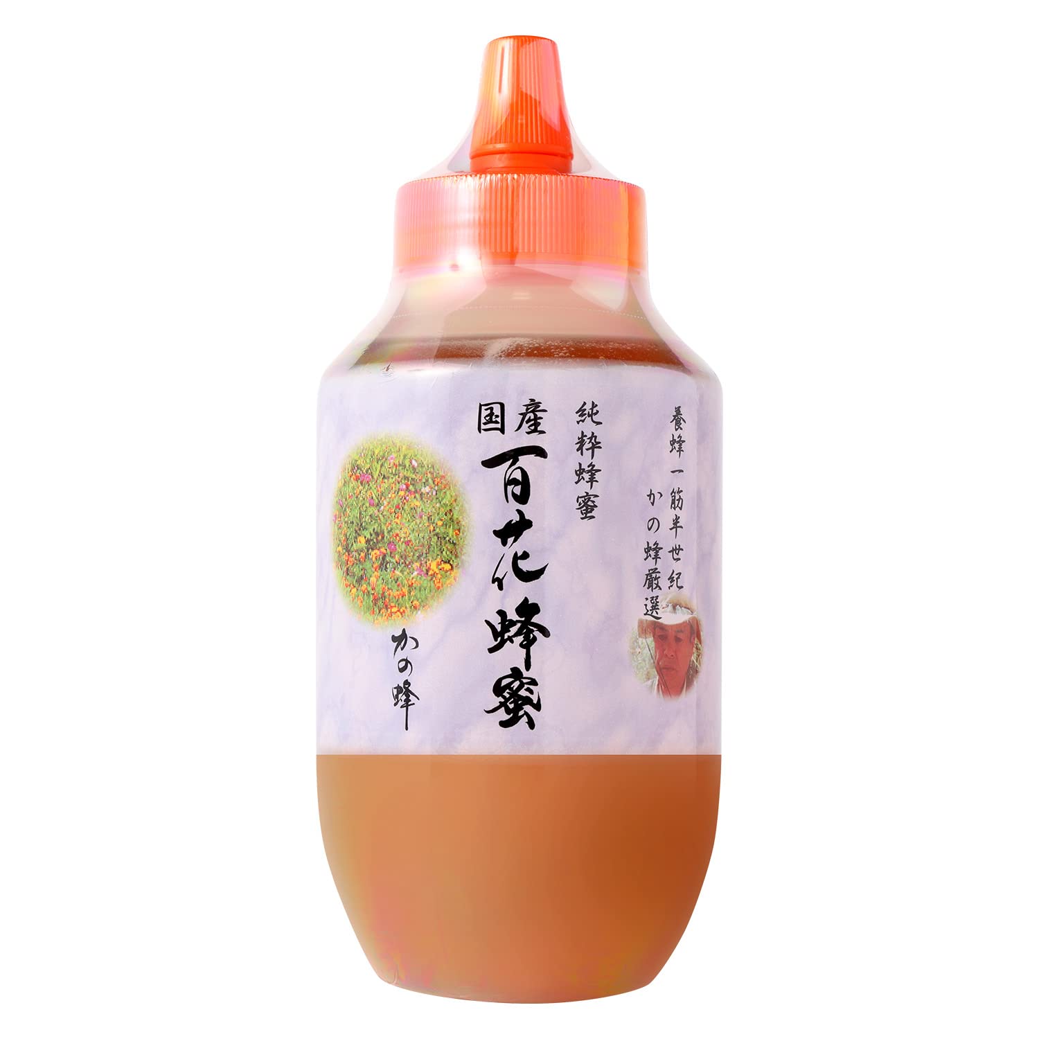 はちみつ 専門店【かの蜂】 国産 百花 蜂蜜 1000g（1kg） 完熟 の 純粋 蜂蜜 （とんがり容器）商品画像