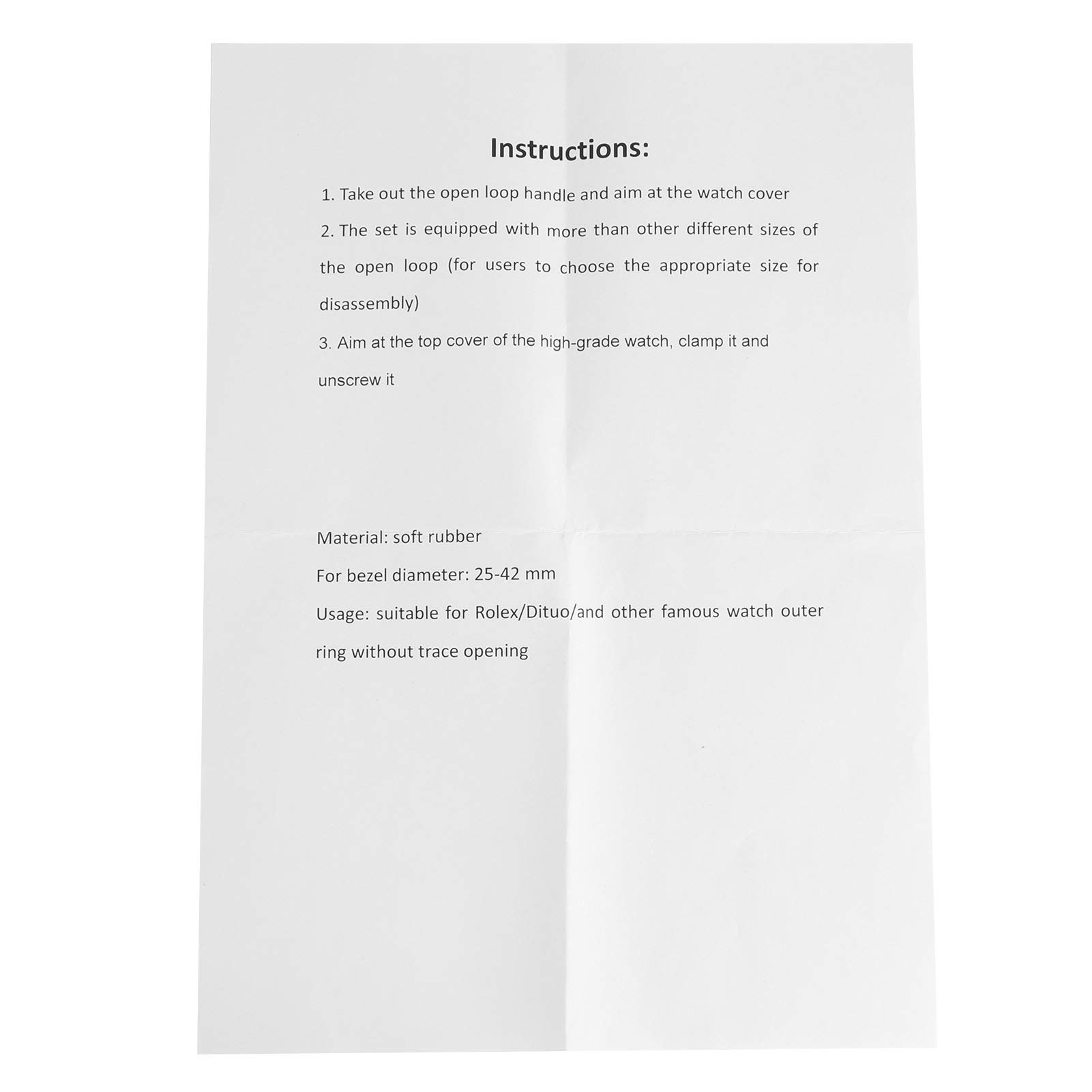 ViaGasaFamido Watch Repair Kit Watch Bezel Ring Opener Removal Tools Watch Glass Changing Watchmaker's Repair Tool Set Watch Accessories