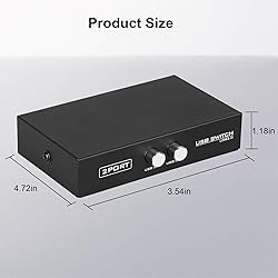 EEEKit 2 Port USB 2.0 Manual Printer Scanner