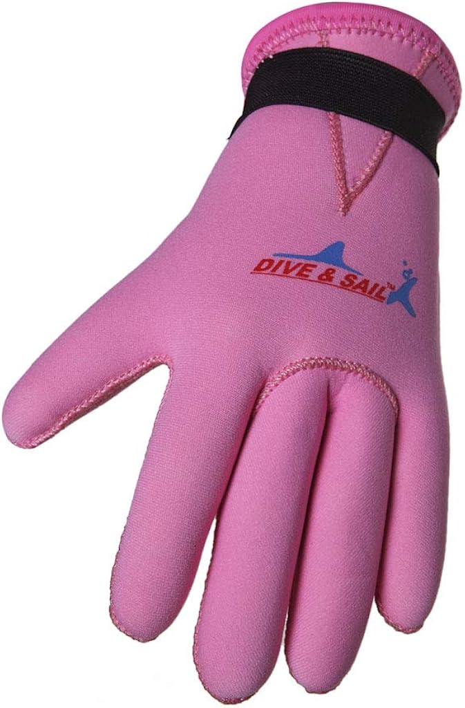 Kids Wetsuits Gloves 3MM Neoprene Anti-Slip Five Finger Scuba Diving Gloves: Sports & Outdoors