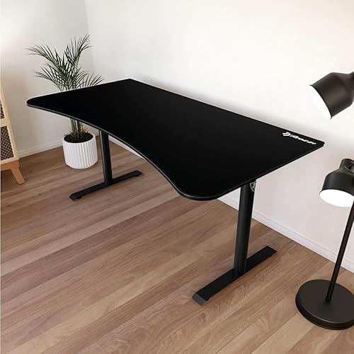 Arozzi Arena-NA-Pure-Black Arena Gaming Desk, Pure Black in