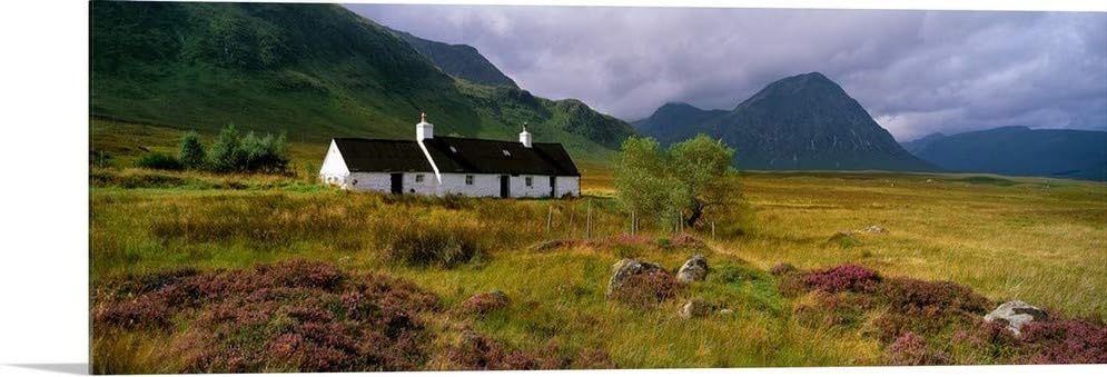 GREATBIGCANVAS Glen Coe Perthshire Scotland Metal Wall Art Print, 36"x12"
