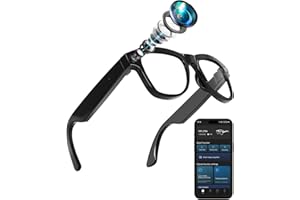 Coucur 4-in-1 AI Smart Glasses, 800W HD Camera Glasses, 1080P Video Recording Glasses, Built-in ChatGPT AI Voice Assistant, Real-time Translation, Open Ear Earbuds for Travel, Meetings &amp; Vlogging5.0 out of 5 stars 104 offers from $69.99