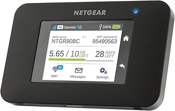 Netgear AC790-100EUS LTE Router/Mobiler Wlan Router (hotspot, 4G, mit bis zu 300 Mbit/s, ohne SIM-Lock)