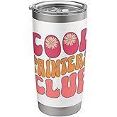 Cool Painters Club Retro Bubble Letters Art Class Groovy Stainless Steel Insulated Tumbler