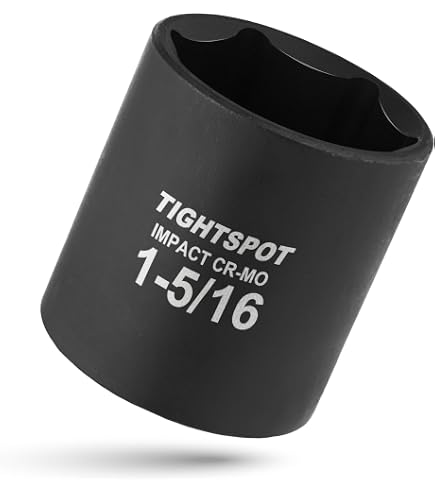 TEKTON 1/2 Inch Drive X 1-5/16 Inch Deep 6-Point Impact Socket – SID23033, Laser & Stamped Markings, For Hex Fasteners