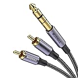 MOSWAG 1/4" to RCA Audio Cable - 6.35mm TRS to Dual