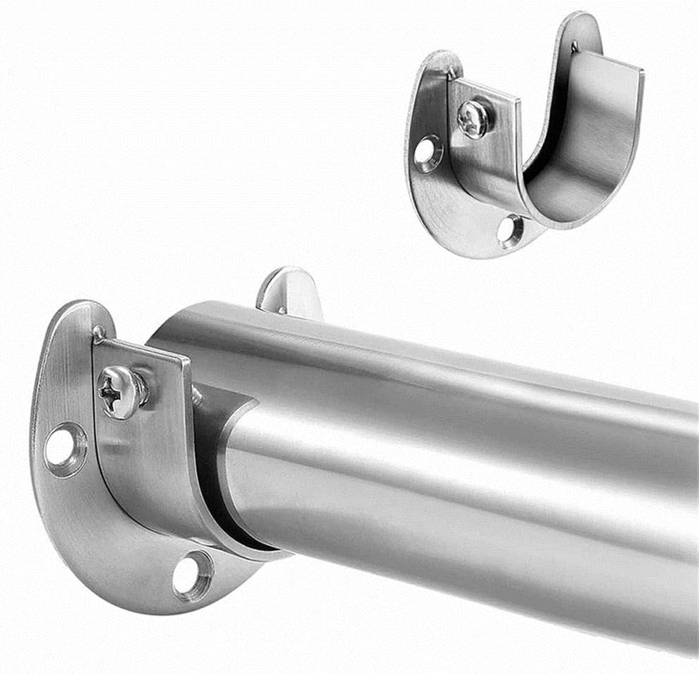 Black, 1 INCH, 4 Pack nobrand Cloud Life Wardrobe Bracket .Stainless