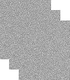 Siser Glitter Heat Transfer Vinyl HTV for T-Shirts 10 by 12 Inches (1 Foot) Sheets 3 Pack (Silver)