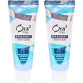 Sun-Star Ora-2 Stain Clear Toothpaste 130g Twin Pack - Natural Mint Flavor Tooth Paste, Removes Stains, Fluoride Protection, Sensitive Teeth Toothpaste for Adults