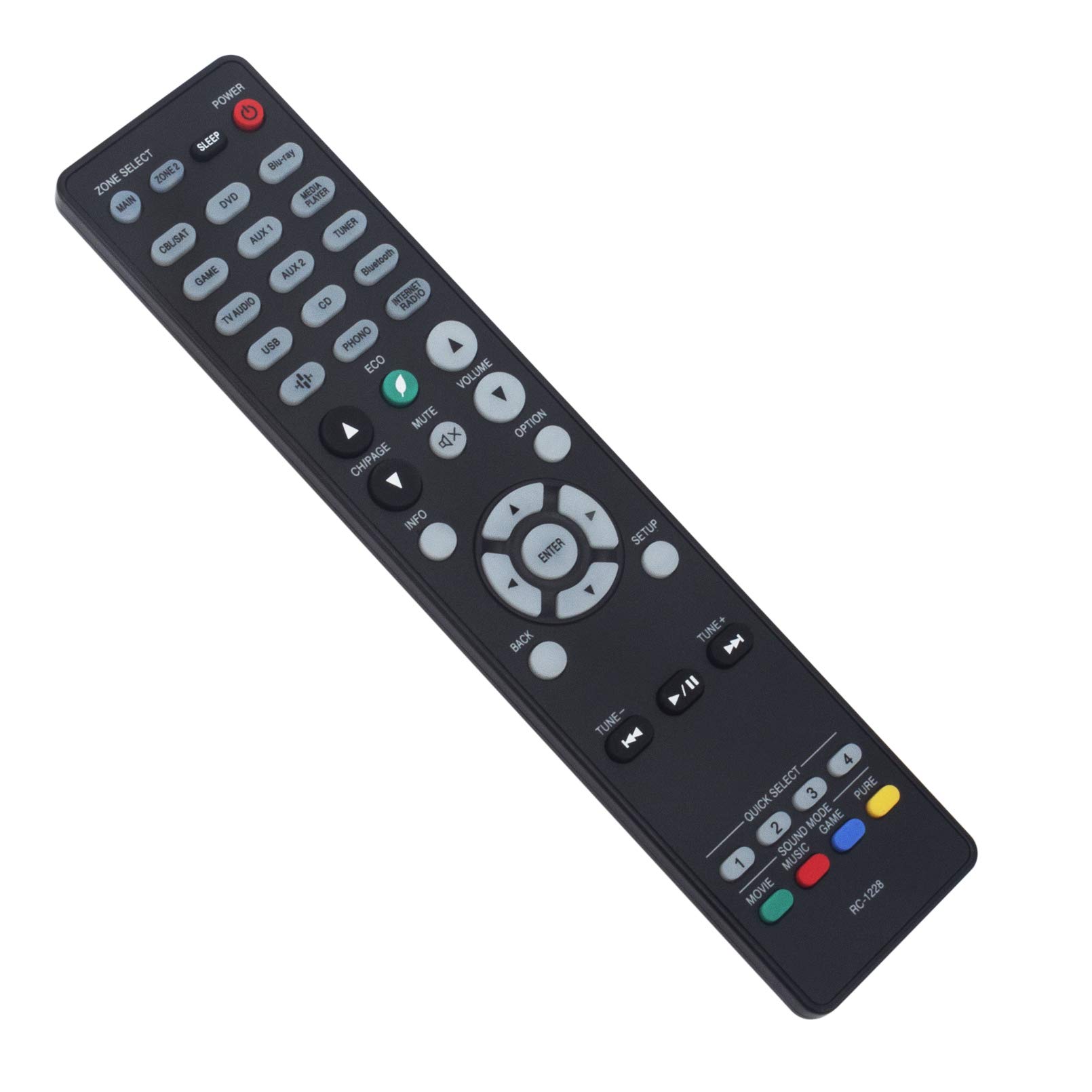 RC-1228 Replace Remote Control - VINABTY RC-1228 30701026200AD Remote Control for Denon RC1228 Remote Controller