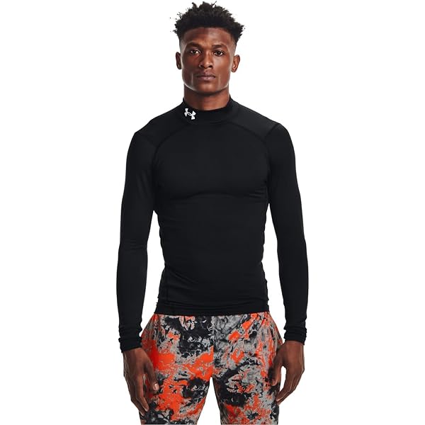 Under Armour Men's ColdGear Armour Fitted Mock, (390) Marine OD