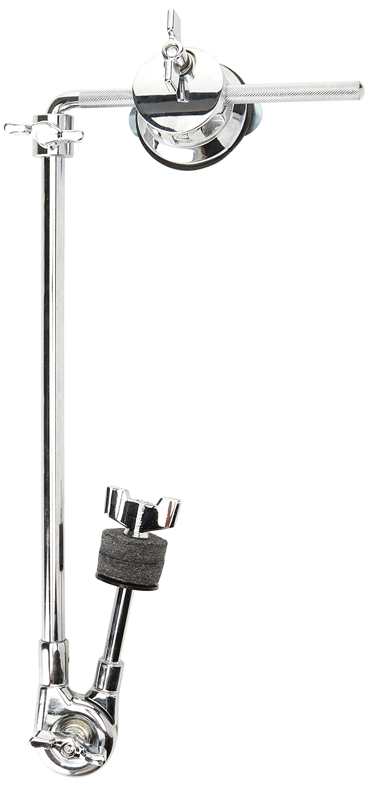 Gibraltar cymbal arm cymbal holder for mounting on bass drum, 12" long rod SC-GBDCA