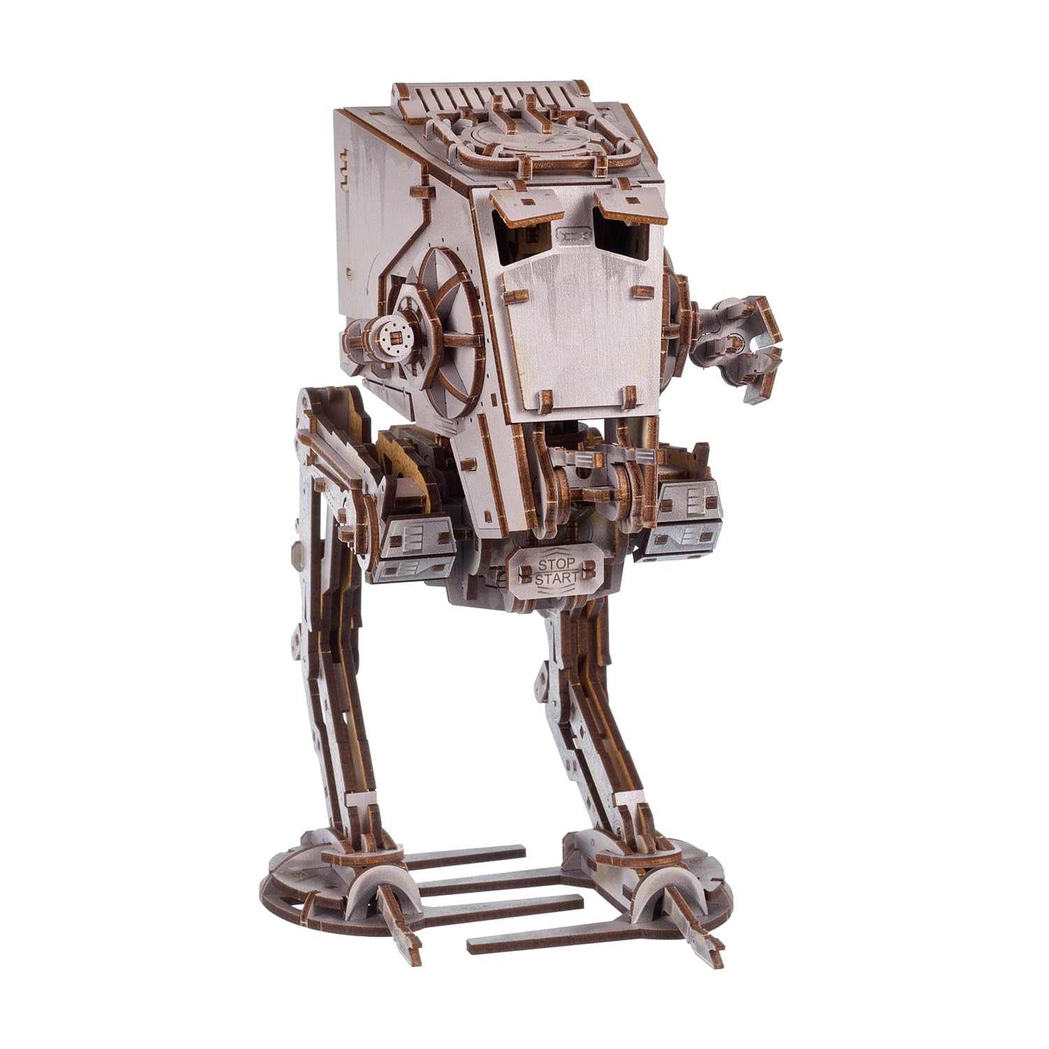 UGEARS Star Wars AT-ST Walker 3D Puzzle – Star Wars Gifts for Men – Wooden Model Kits for Adults to Build – 3D Wooden Puzzles for Adults – Mechanical Walking Model Kit – 370 Pcs